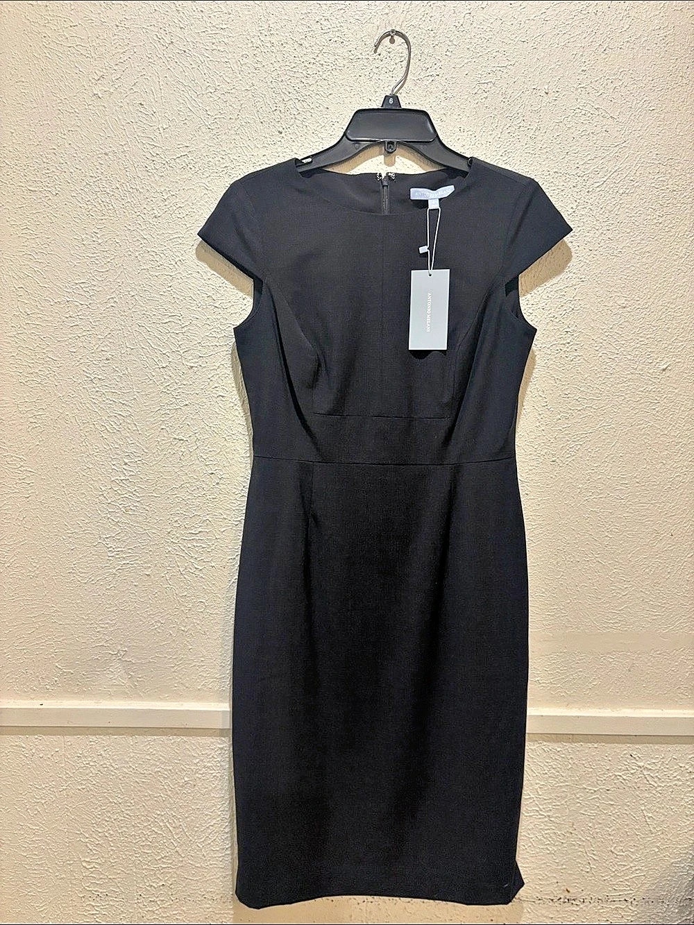 Theory Black Midi Dress Size 0 NWT